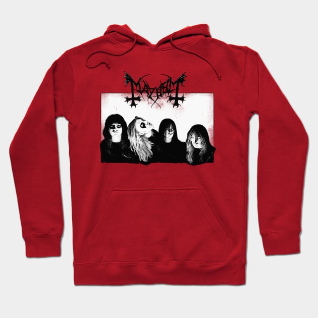 mayhem band Hoodie by shipovik